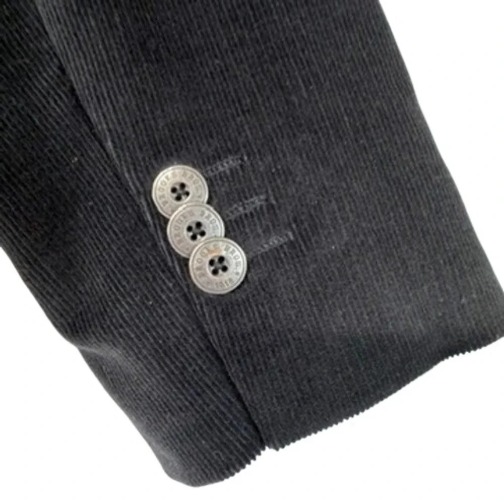 Brooks Brothers Women's Corduroy Blazer Jacket Size 6 Gray Stretch Classic‎